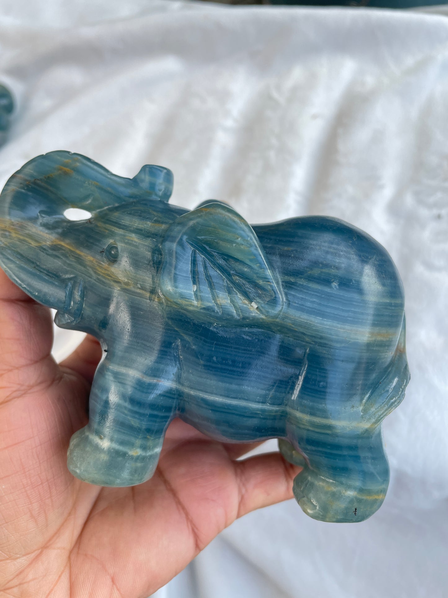 Blue onyx elephant
