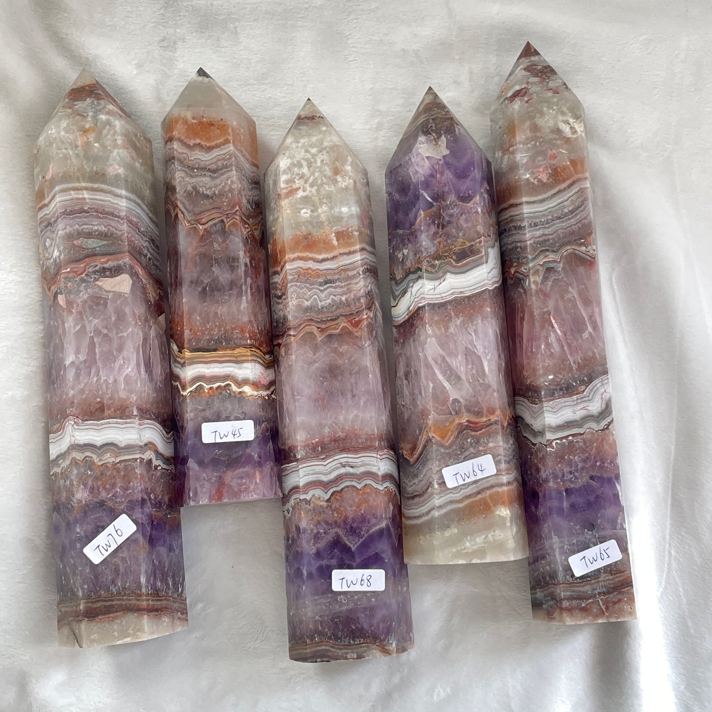 Amethyst agate tower