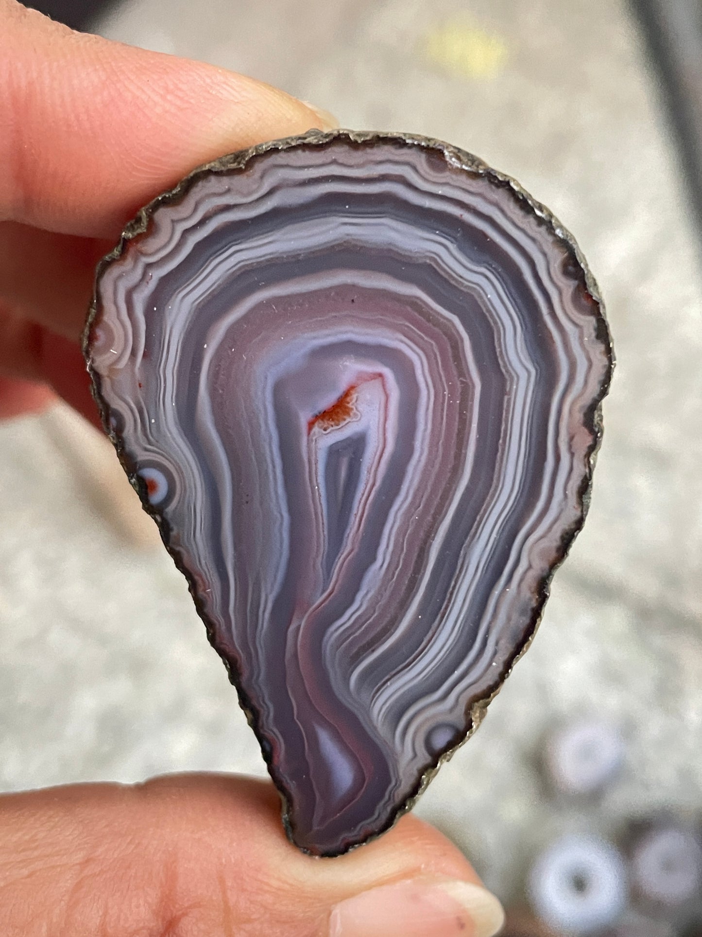 Pink zhanguo agate pairs
