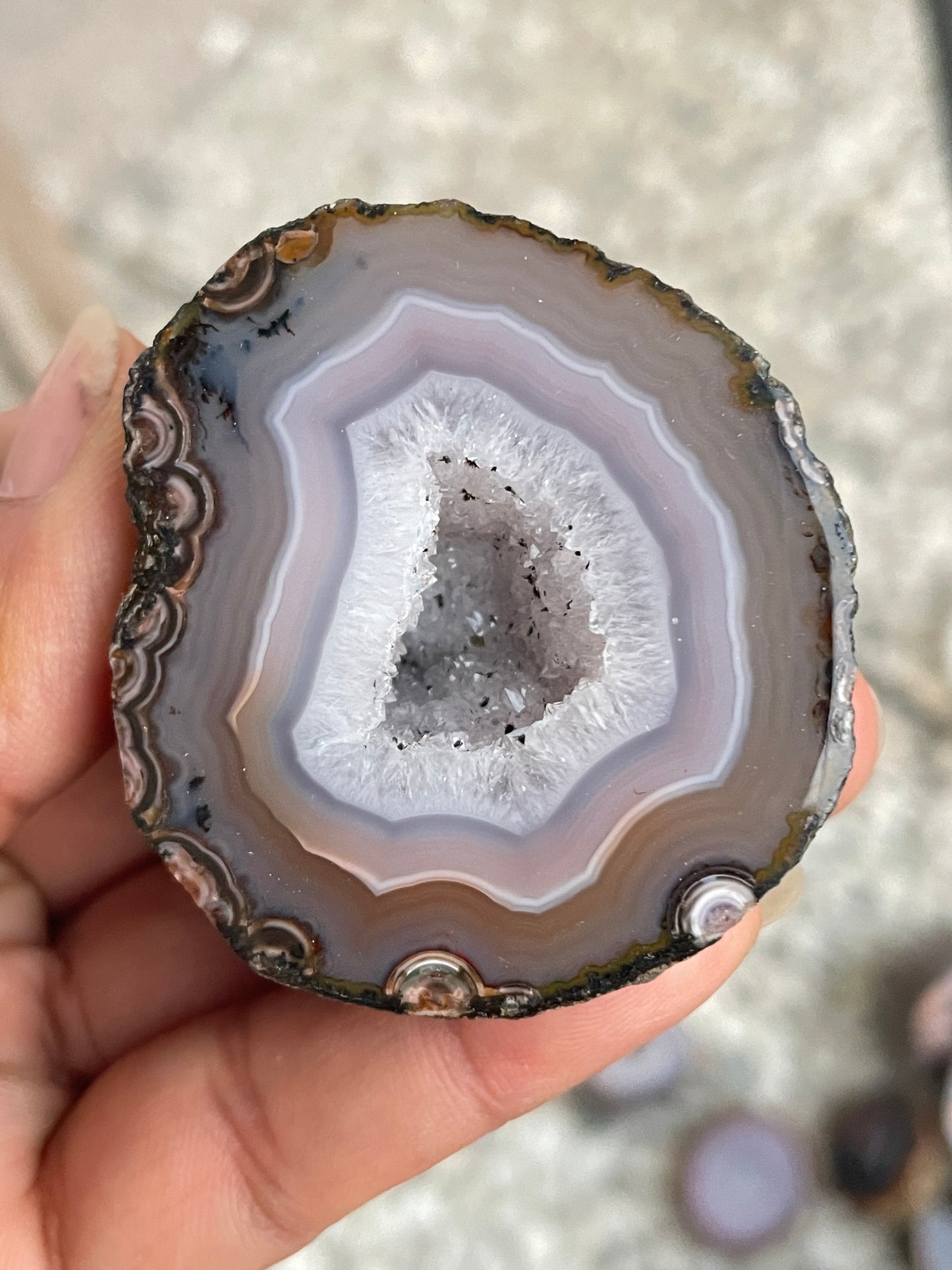 Pink zhanguo agate pairs