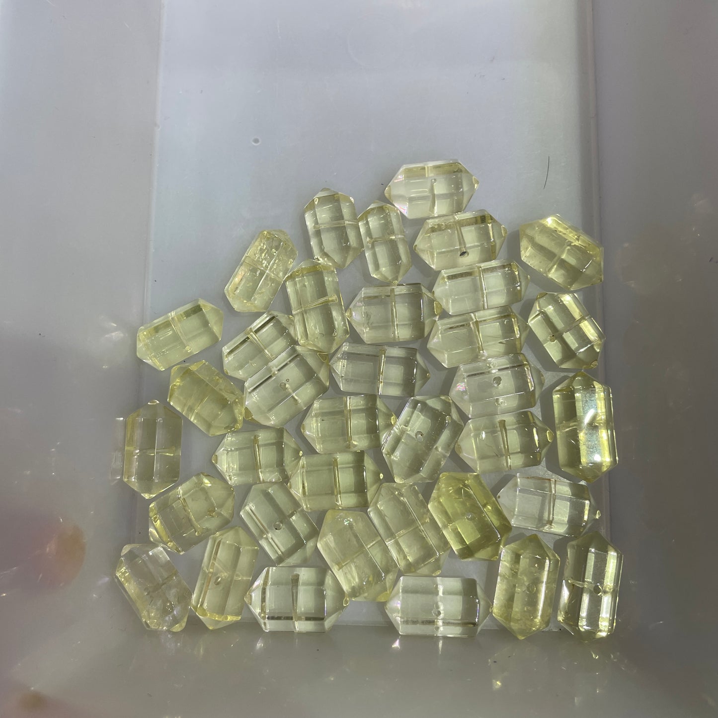 Crystal double point for bracelet DIY