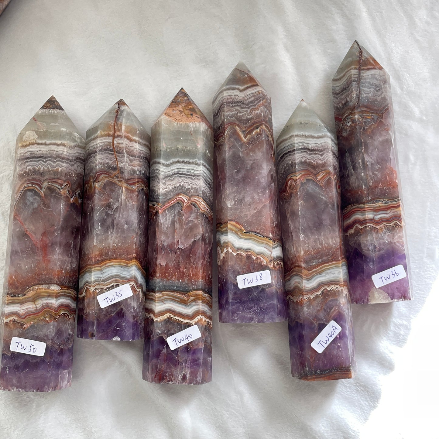 Amethyst agate tower