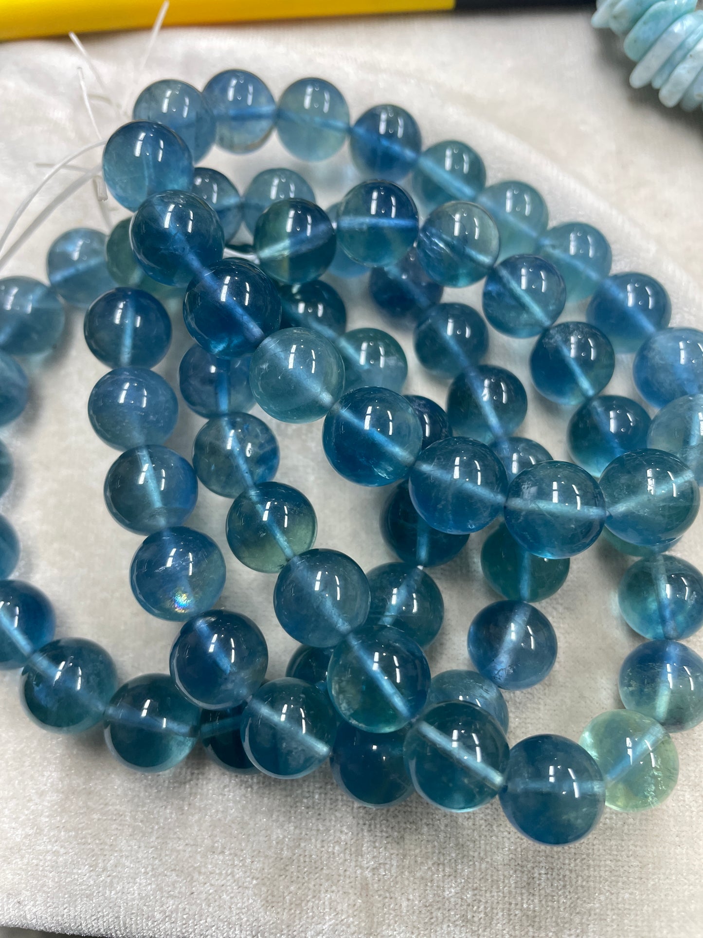 Blue fluorite bracelet crystal bracelet