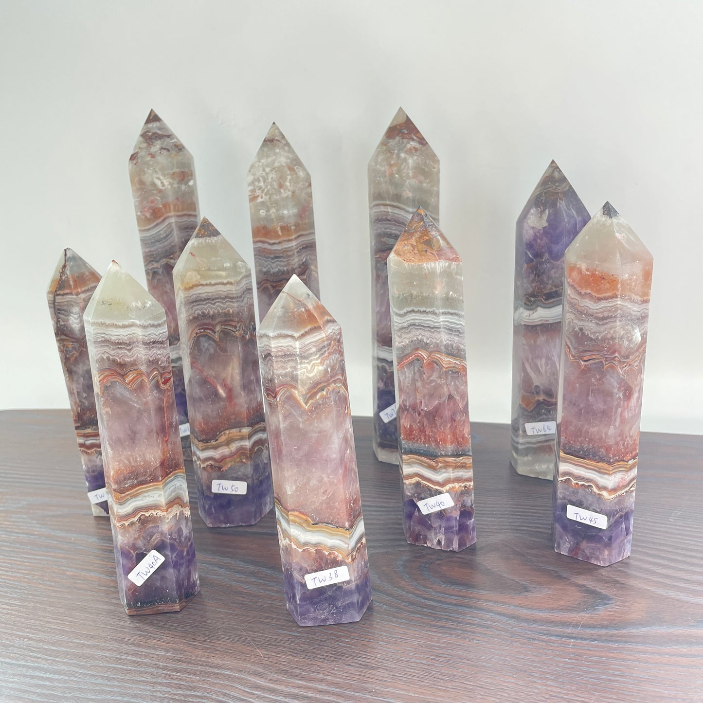 Amethyst agate tower