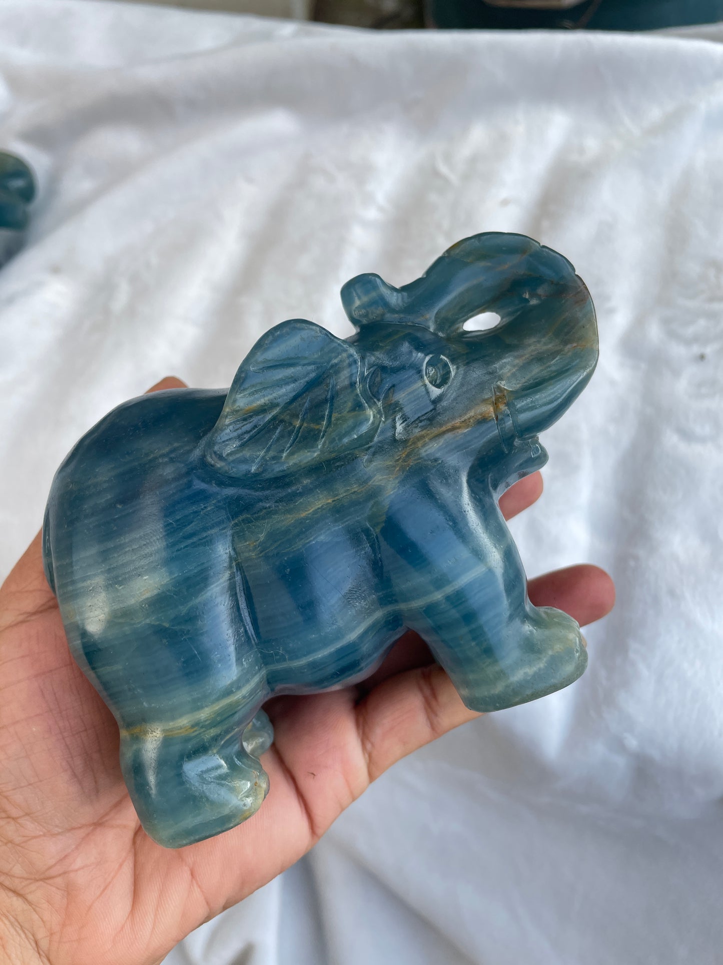 Blue onyx elephant