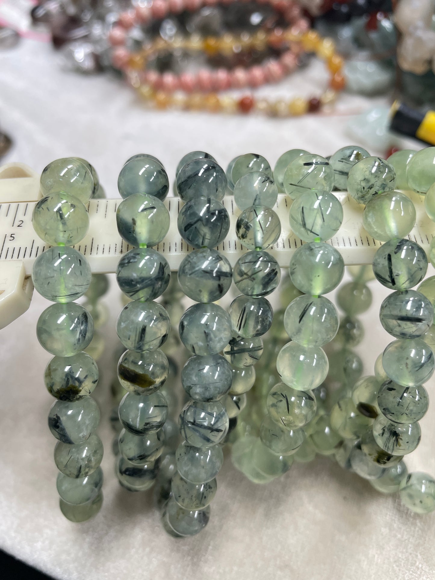 Crystal bracelets prehnite bracelets