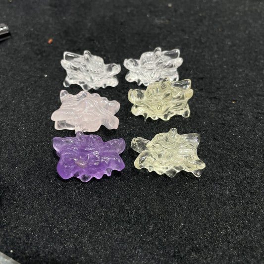 Crystal dragon head for DIY