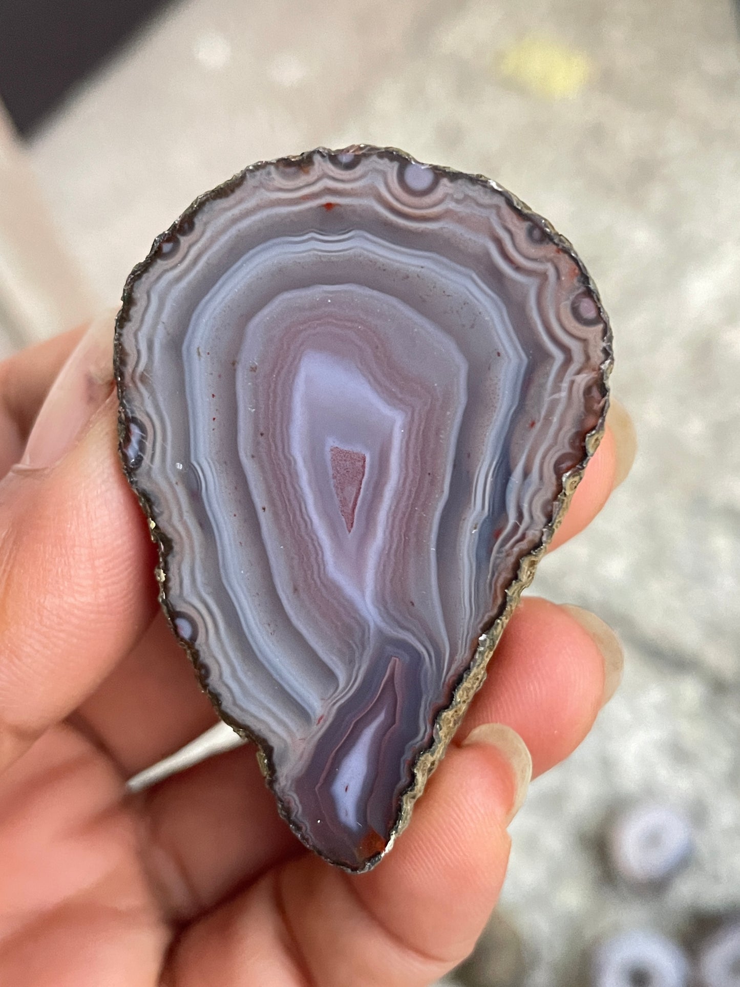 Pink zhanguo agate pairs