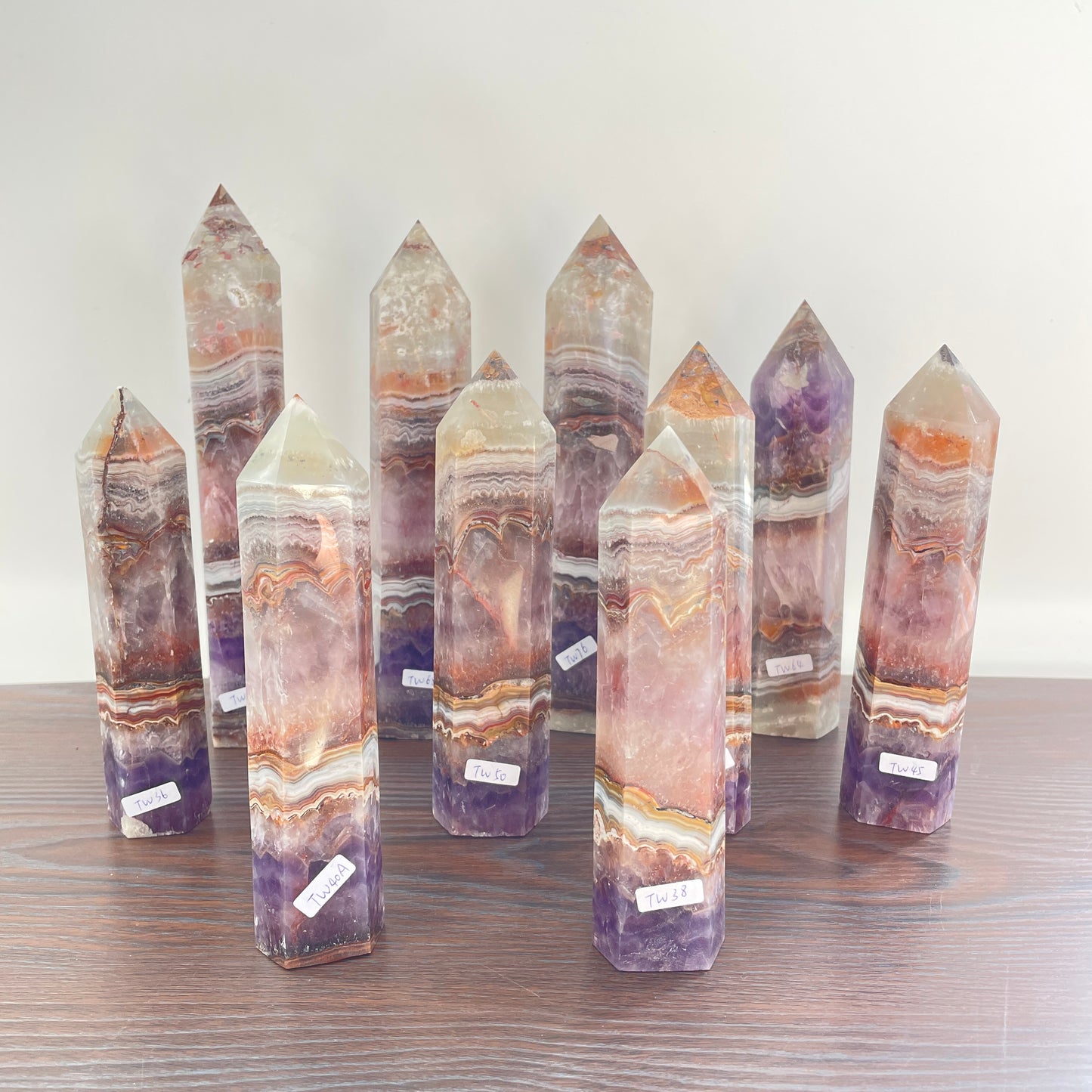 Amethyst agate tower