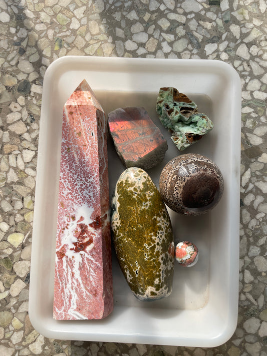 Ocean jasper set